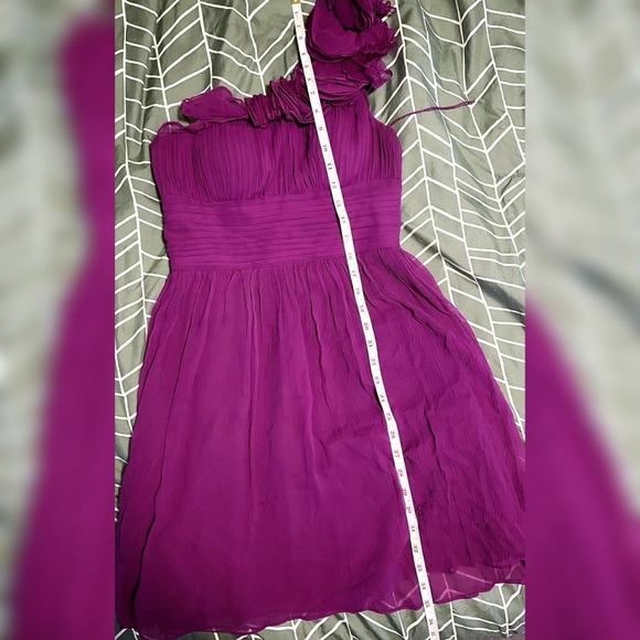 CACHE Plum Solid Chiffon Prom Dress! NWT!!!! - Picture 6 of 6